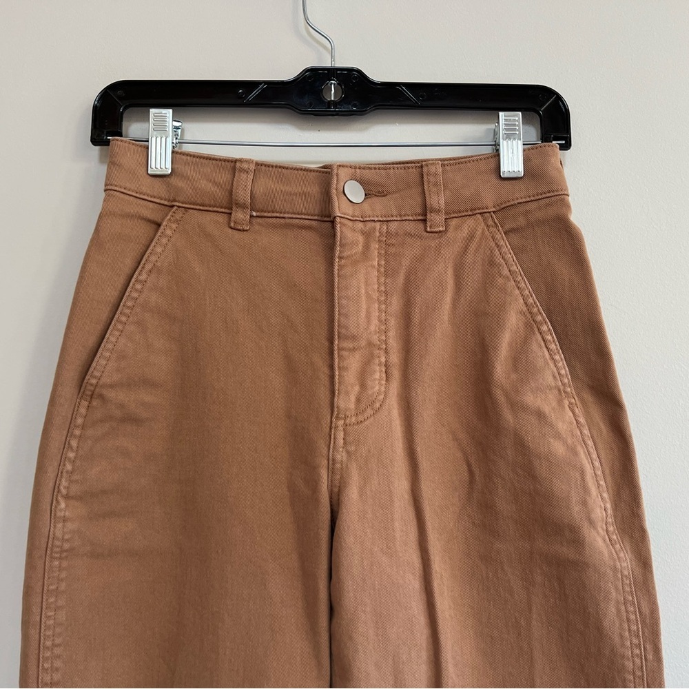 Everlane Organic Cotton Barrel Utility Pant in Golden Brown, size 0 - Picture 4 of 10